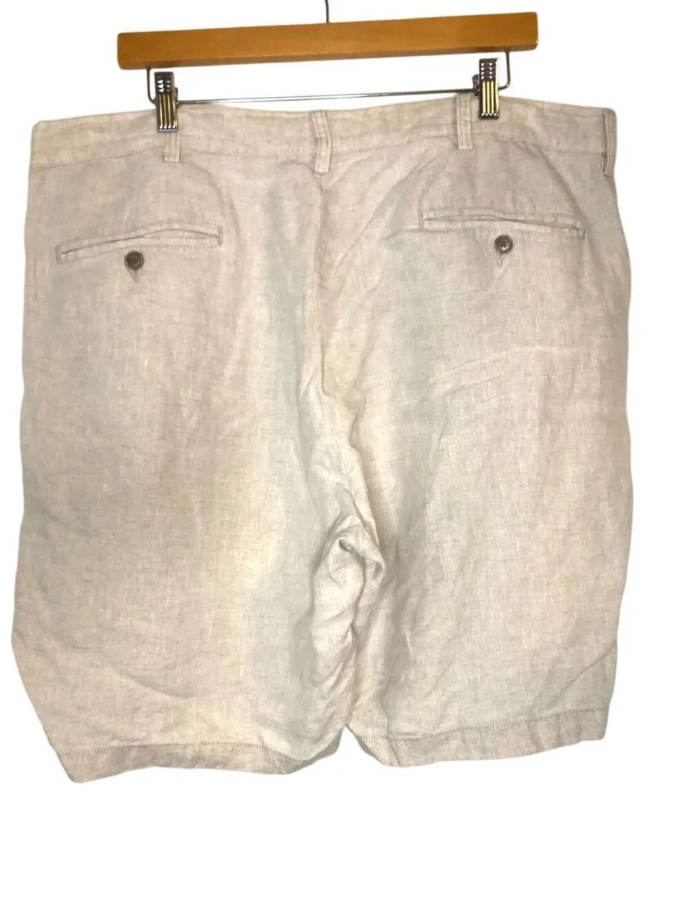 Jos. A. Bank Reserve Collection 100% Linen Shorts Mens 40 Coastal Old Money